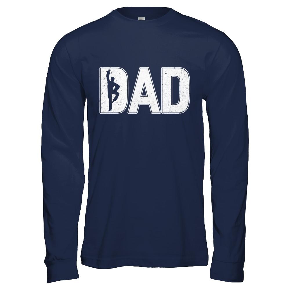 Dance Dad Ballet Father's Day-T-Shirt & Hoodie-Long Sleeve T-Shirt-Navy