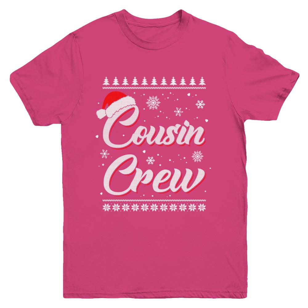 Matching Family Christmas Cousin Crew Ugly Sweater Youth-Youth Shirt-Youth T-Shirt-Heliconia