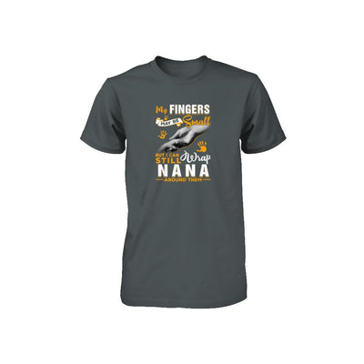 My Fingers May Be Small But I Can Still Wrap Nana Youth-Youth Shirt-Toddler T-Shirt-Charcoal