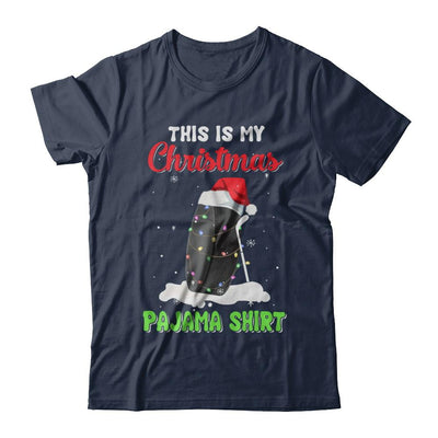 This Is My Christmas Pajama Xmas Hockey Santa-T-Shirt & Sweatshirt-Classic T-Shirt-Navy