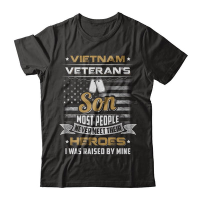 Vietnam Veteran's Son I Was Raised By Mine-T-Shirt & Hoodie-Classic T-Shirt-Black