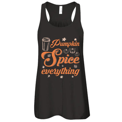 Pumpkin Spice Everything-T-Shirt & Tank Top-Women's Flowy Racerback Tank-Black