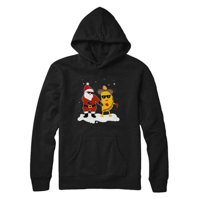 Flossing Santa Claus Taco Christmas Pajamas Gifts-T-Shirt & Sweatshirt-Pullover Hoodie-Black
