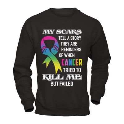 Cancer Survivors They Are Reminders Of When Cancer Tried To Kill Me-T-Shirt & Hoodie-Crewneck Sweatshirt-Black