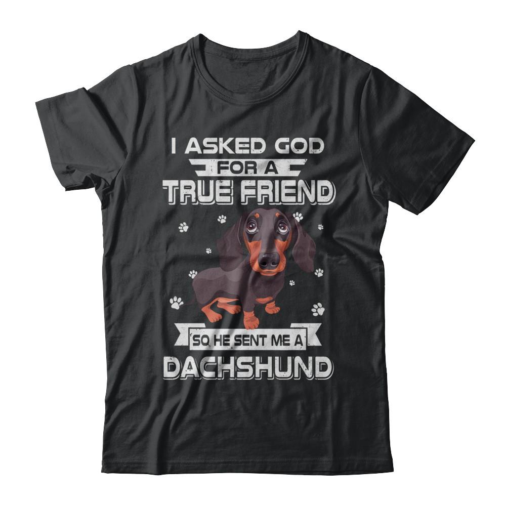 I Asked God For A True Friend So Sent Me Dachshund Dog