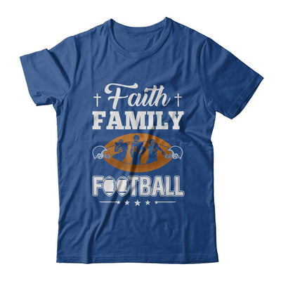 Faith Family Football-T-Shirt & Hoodie-Classic T-Shirt-Royal