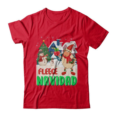 Fleece Navidad Sheep Lamb Christmas Gifts Spanish-T-Shirt & Sweatshirt-Premium T-Shirt-Red