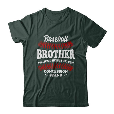 Baseball Brother I'm Just Here For The Concession Stand-T-Shirt & Hoodie-Classic T-Shirt-Forest Green