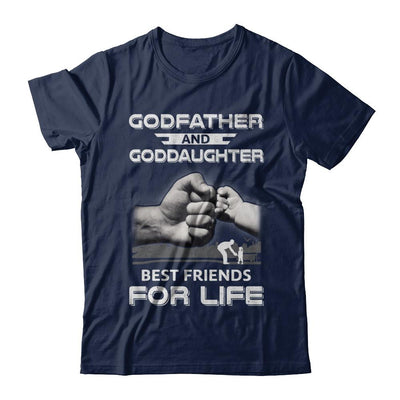 God-Father God-Daughter Best Friends For Life Fathers Day-T-Shirt & Hoodie-Classic T-Shirt-Navy