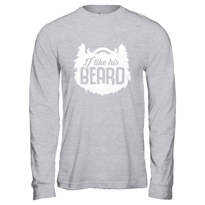 I Like His Beard I Like Her Butt Couple-T-Shirt & Hoodie-Long Sleeve T-Shirt-Sport Grey