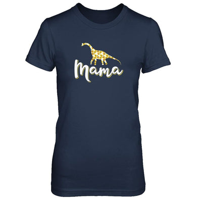 Sunflower Mama Saurus Dinosaur Mothers Day Gift-T-Shirt & Tank Top-Women's T-Shirt-Navy