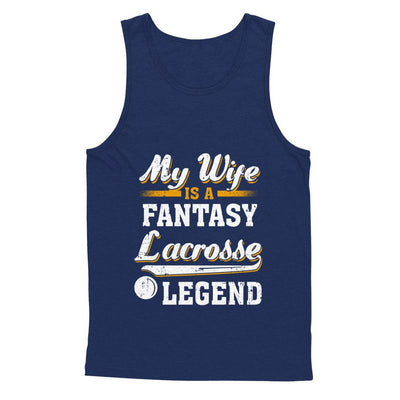 My Wife Is A Fantasy Lacrosse Legend-T-Shirt & Hoodie-Unisex Tank-Navy