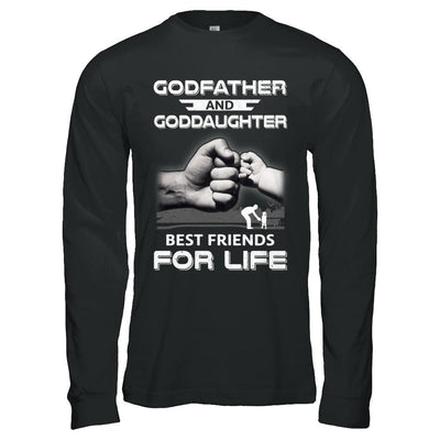 God-Father God-Daughter Best Friends For Life Fathers Day-T-Shirt & Hoodie-Long Sleeve T-Shirt-Black