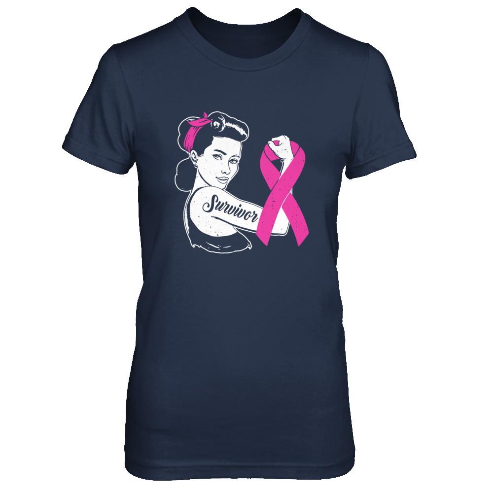 We Can Cure It Breast Cancer Pink Awareness Survivor-T-Shirt & Hoodie-Women's T-Shirt-Navy