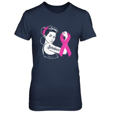 We Can Cure It Breast Cancer Pink Awareness Survivor-T-Shirt & Hoodie-Women's T-Shirt-Navy