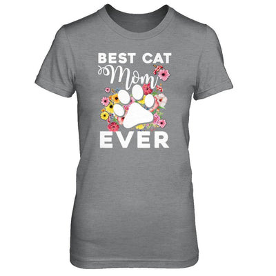 Best Cat Mom Ever Mother's Day Gift-T-Shirt & Tank Top-Women's T-Shirt-Sport Grey