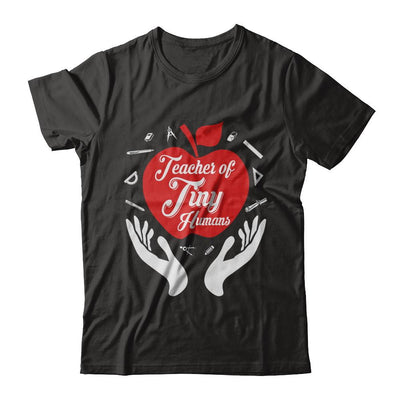 Kindergarten Preschool Teacher Tiny Humans-T-Shirt & Hoodie-Premium T-Shirt-Black