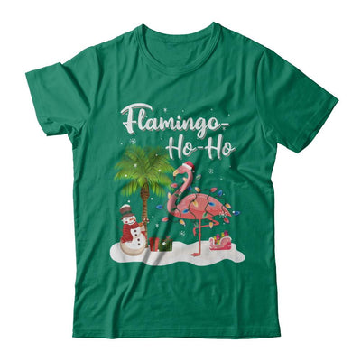 Flamingo Ho Ho Merry Christmas Gifts-T-Shirt & Hoodie-Classic T-Shirt-Kelly Green