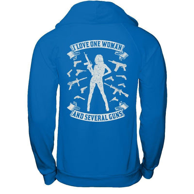 I Love One Woman And Several Guns-T-Shirt & Hoodie-Pullover Hoodie-Royal