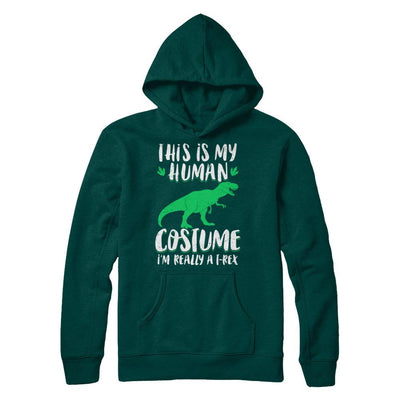 Funny I'm Really A T Rex Dinosaur Halloween Costume-T-Shirt & Sweatshirt-Pullover Hoodie-Deep Forest