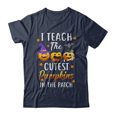 I Teach The Cutest Pumpkins In The Patch Halloween-T-Shirt & Hoodie-Classic T-Shirt-Navy