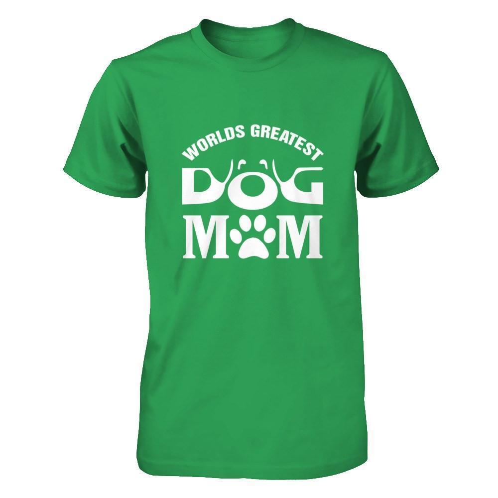 Worlds Greatest Dog Mom-T-Shirt & Hoodie-Premium T-Shirt-Kelly Green