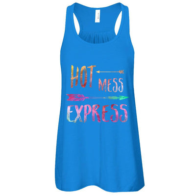 Hot Mess Express-T-Shirt & Tank Top-Women's Flowy Racerback Tank-True Royal