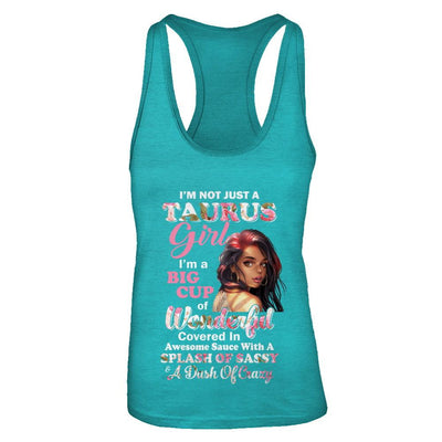 I'm Not Just A Taurus Girl April May Birthday Gifts-T-Shirt & Tank Top-Women's Ideal Racerback Tank-Tahiti Blue