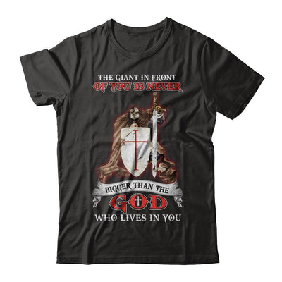 Knight Templar The Giant In Front Never Bigger Than The God-T-Shirt & Hoodie-Classic T-Shirt-Black
