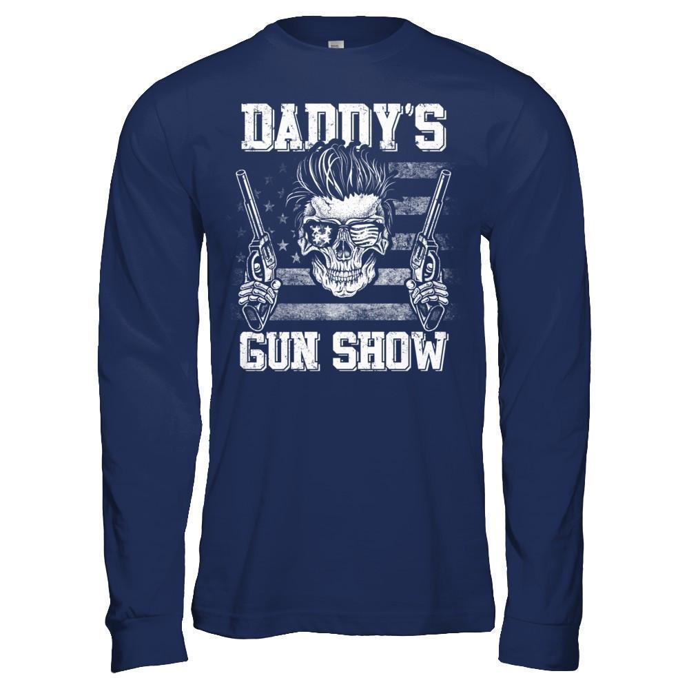 Daddy's Gun Show-T-Shirt & Hoodie-Long Sleeve T-Shirt-Navy