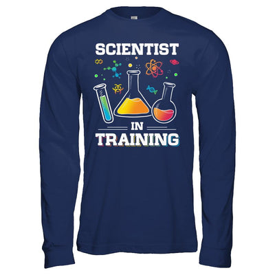 Scientist In Training Science-T-Shirt & Hoodie-Long Sleeve T-Shirt-Navy