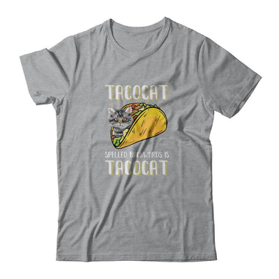 Tacocat Spelled Backwards Is Tacocat Tacos Cat-T-Shirt & Tank Top-Classic T-Shirt-Sport Grey