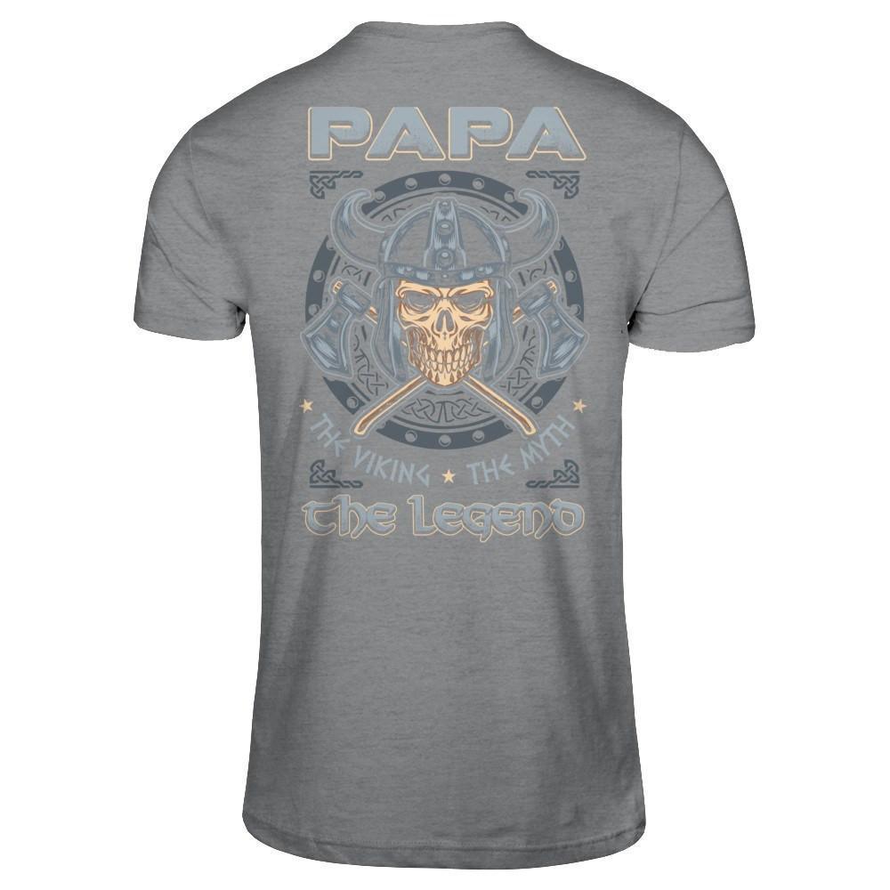 Papa The Viking The Myth The Legend-T-Shirt & Hoodie-Classic T-Shirt-Sport Grey