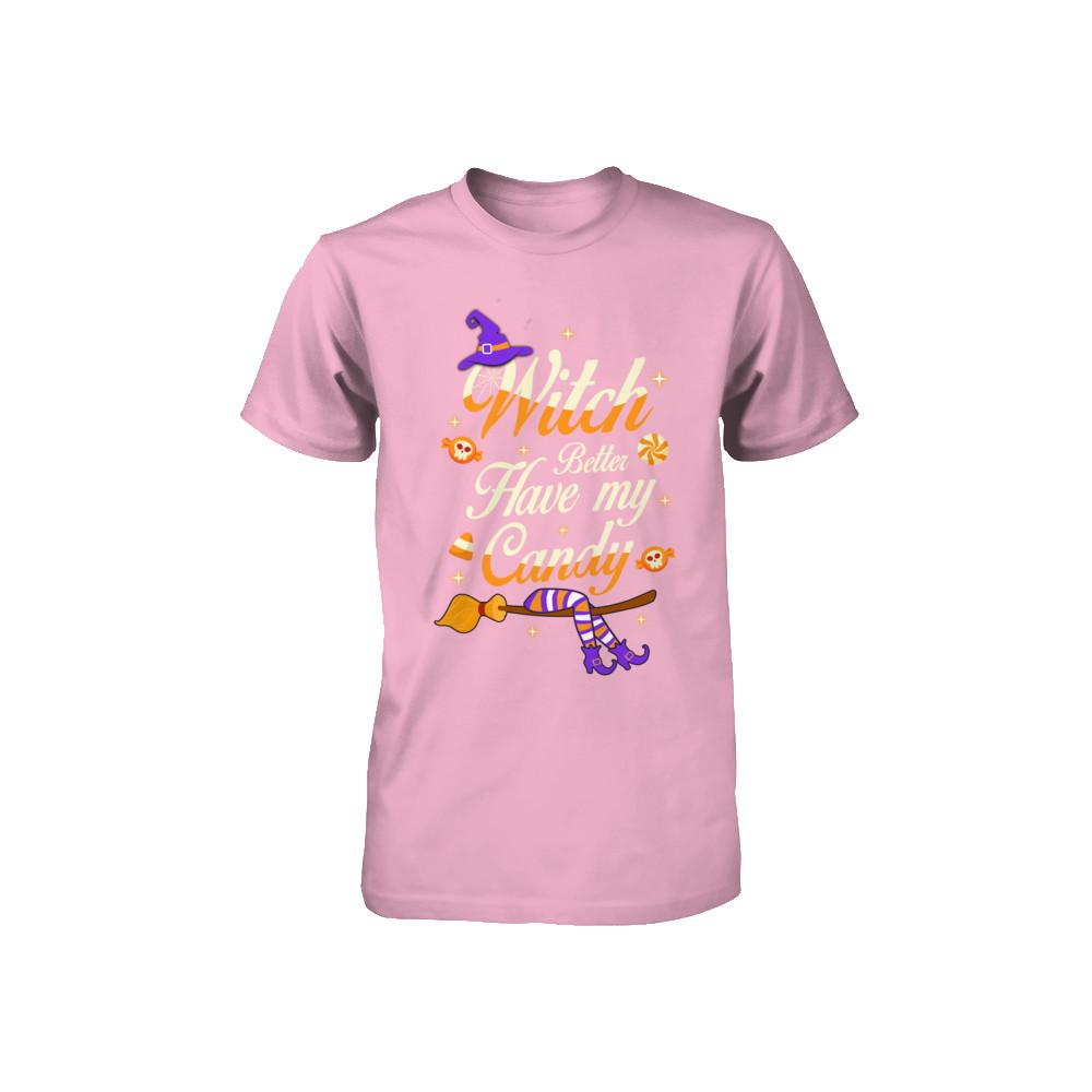 Costume Halloween Witch Better Have My Candy Youth-Youth Shirt-Toddler T-Shirt-Pink