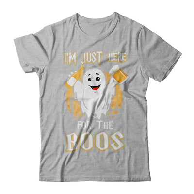 I'm Just Here For The Boos Halloween Beer-T-Shirt & Hoodie-Premium T-Shirt-Heather Gray