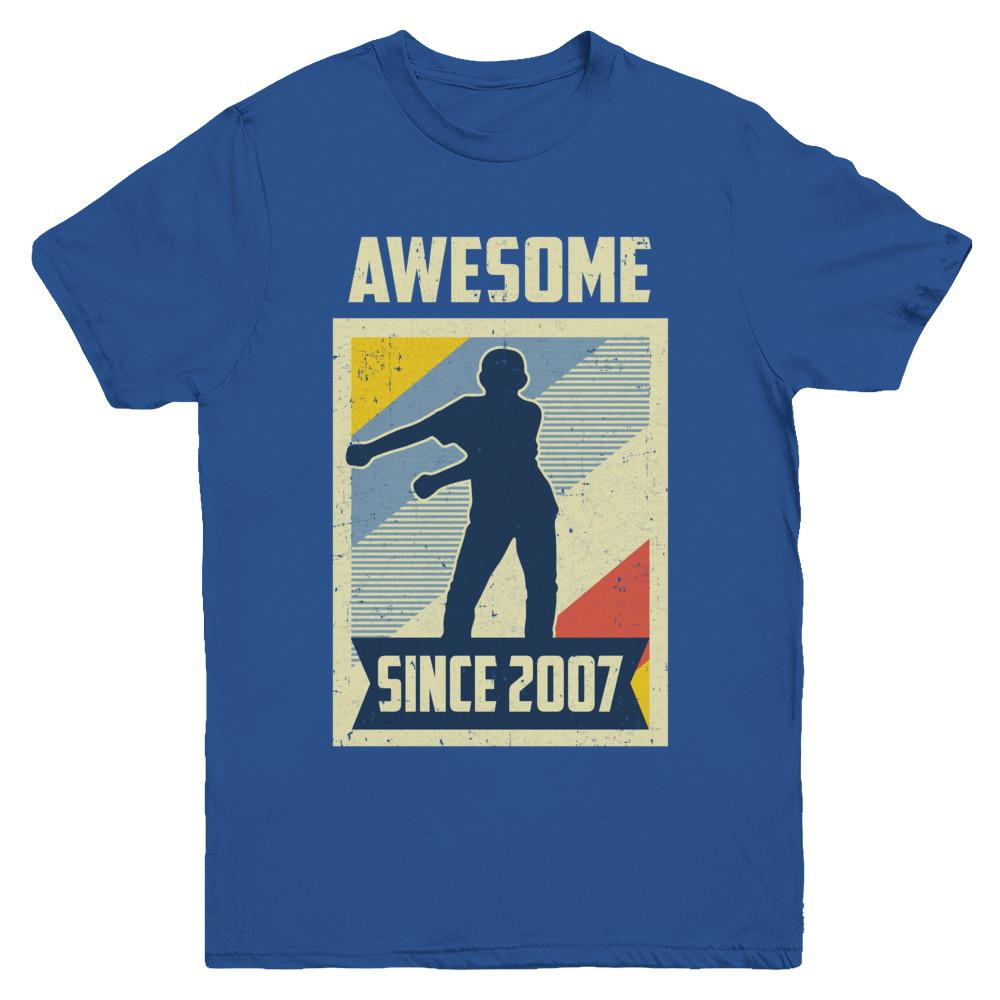 Vintage Floss 14th 2007 Birthday Gift for 14 Years Old Youth-Youth Shirt-Youth T-Shirt-Royal