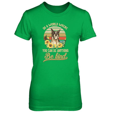 In A World Where You Can Be Anything Be Kind Boxer Sunflow-T-Shirt & Tank Top-Women's T-Shirt-Irish Green