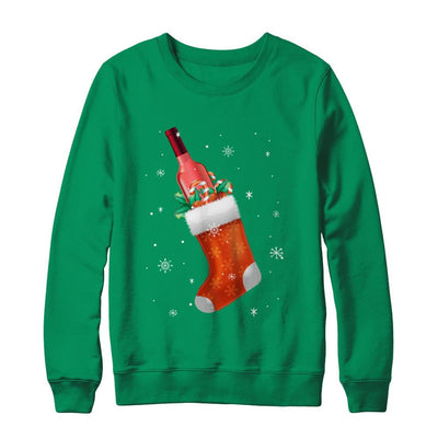 Best Gift Christmas For Winer Drinking Wine Lover-T-Shirt & Sweatshirt-Crewneck Sweatshirt-Irish Green