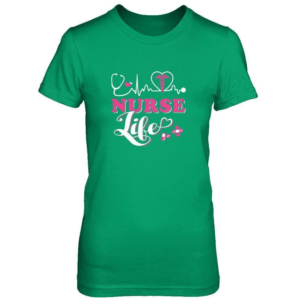 Nurse Life Lover-T-Shirt & Tank Top-Women's T-Shirt-Irish Green