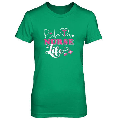 Nurse Life Lover-T-Shirt & Tank Top-Women's T-Shirt-Irish Green
