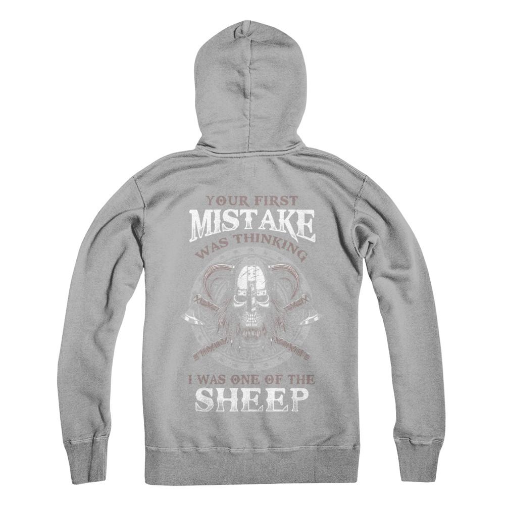 Your First Mistake Was Thinking Valhalla Viking-T-Shirt & Hoodie-Pullover Hoodie-Light Steel
