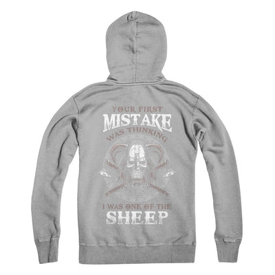Your First Mistake Was Thinking Valhalla Viking-T-Shirt & Hoodie-Pullover Hoodie-Light Steel