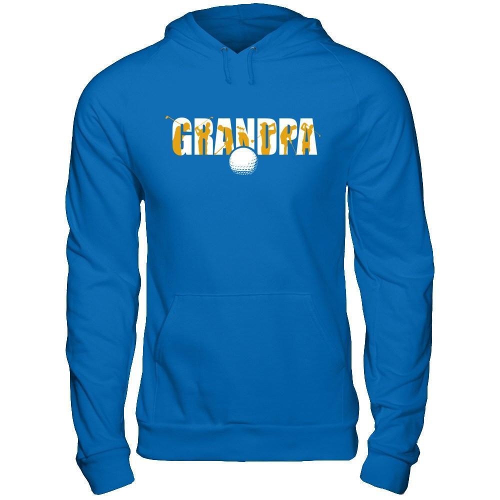 Golf Grandpa Father's Day-T-Shirt & Hoodie-Pullover Hoodie-Royal