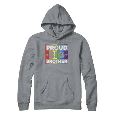 Proud Big Brother Gay Lesbian Pride Month LGBT-T-Shirt & Hoodie-Pullover Hoodie-Light Steel
