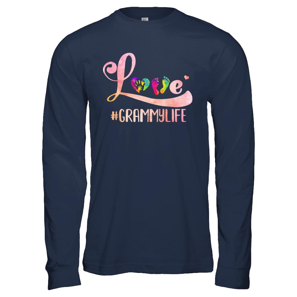 Love Grammylife Grammy-T-Shirt & Hoodie-Long Sleeve T-Shirt-Navy