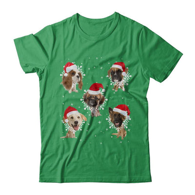 Cute Dog's Christmas Snowflakes Cat Claus-T-Shirt & Sweatshirt-Premium T-Shirt-Kelly Green