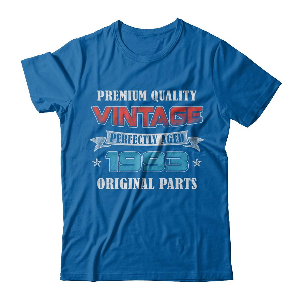 Vintage Premium Prefectly Aged 1993 28th Birthday Gift-T-Shirt & Hoodie-Classic T-Shirt-Royal