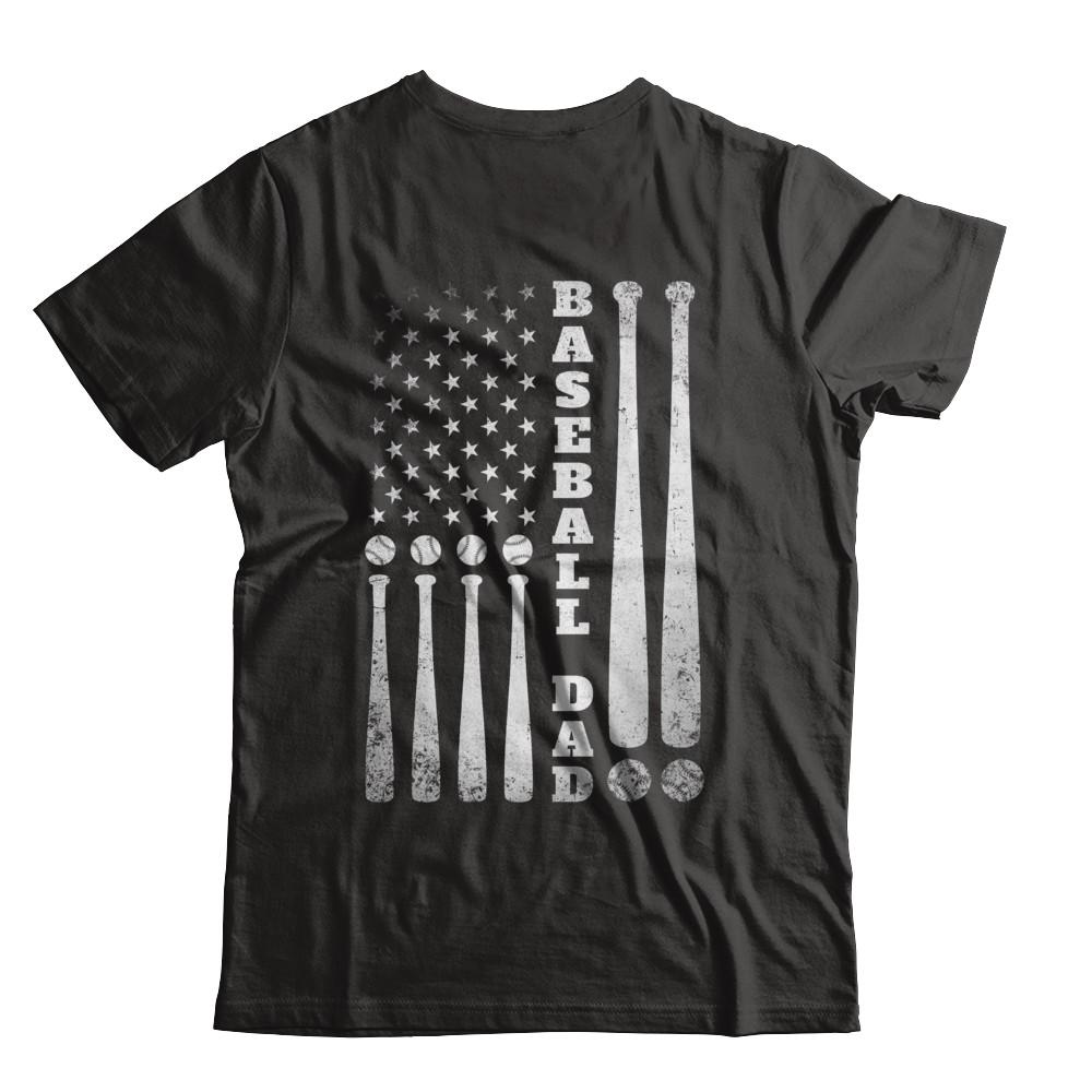 American Flag Vintage Baseball Dad Father's Day