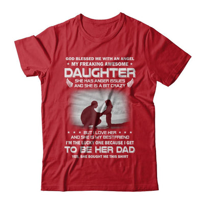 Fathers Day My Freaking Awesome Daughter Bought Me This-T-Shirt & Hoodie-Classic T-Shirt-Red