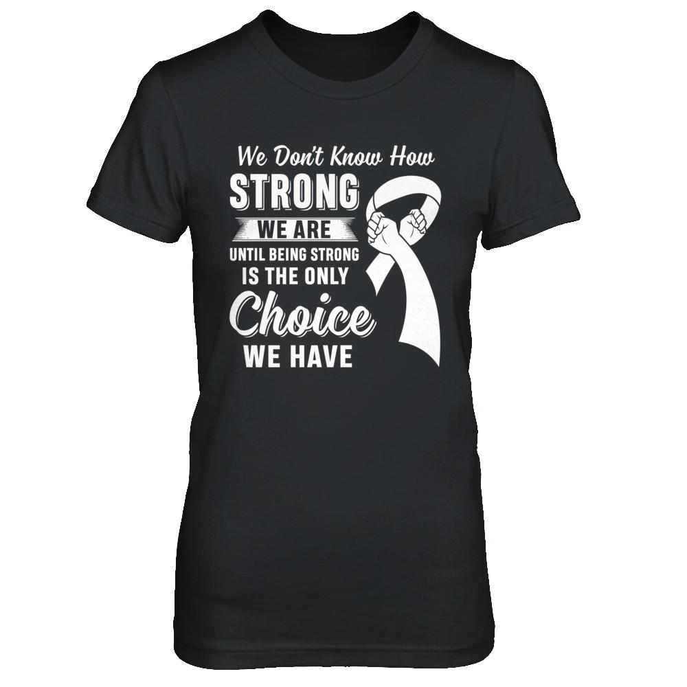 Being Strong Choice Lung Cancer-T-Shirt & Hoodie-Women's T-Shirt-Black